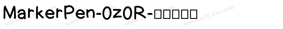 MarkerPen-0z0R字体转换