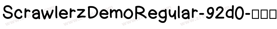 ScrawlerzDemoRegular-92d0字体转换
