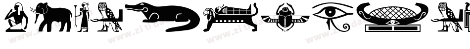 Old-Egypt-Glyphs字体转换
