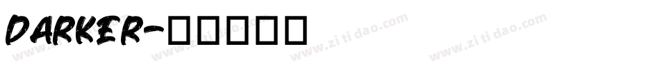 DARKER字体转换