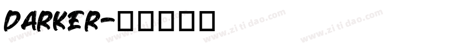 DARKER字体转换