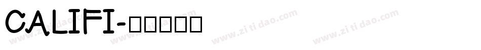 CALIFI字体转换