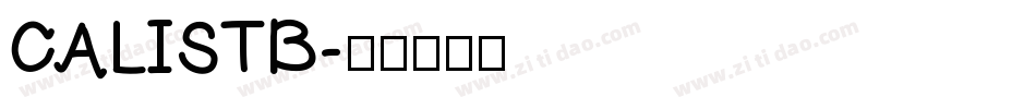 CALISTB字体转换