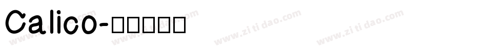 Calico字体转换