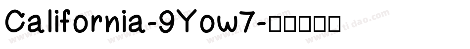 California-9Yow7字体转换