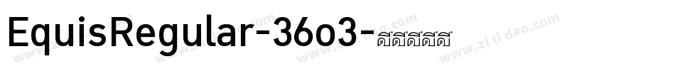 EquisRegular-36o3字体转换