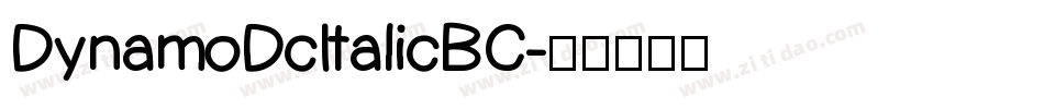 DynamoDcItalicBC字体转换