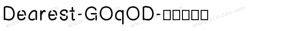 Dearest-GOqOD字体转换