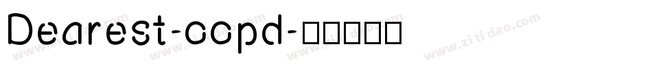 Dearest-oopd字体转换