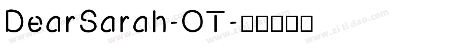 DearSarah-OT字体转换