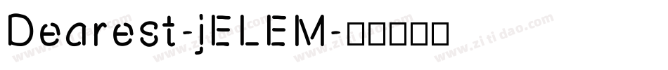Dearest-jELEM字体转换