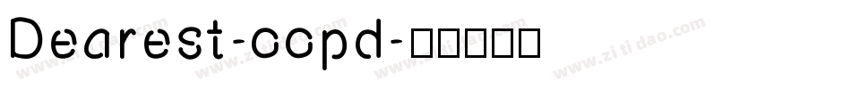 Dearest-oopd字体转换