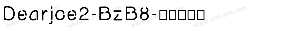 Dearjoe2-BzB8字体转换
