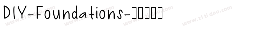 DIY-Foundations字体转换