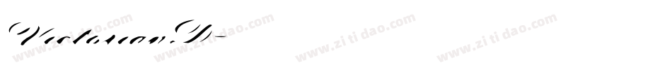 VictorianD字体转换