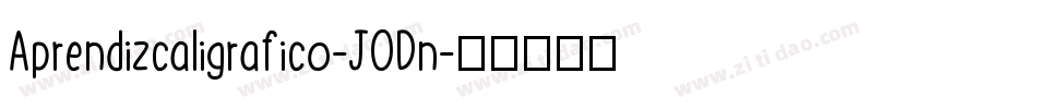 Aprendizcaligrafico-JODn字体转换
