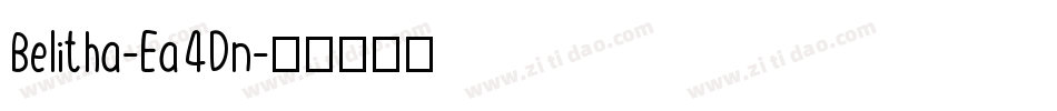Belitha-Ea4Dn字体转换