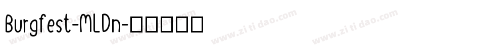 Burgfest-MLDn字体转换
