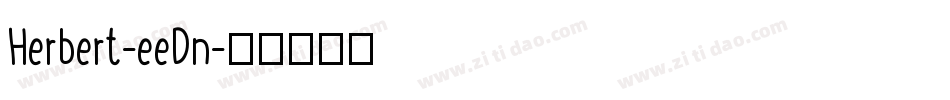 Herbert-eeDn字体转换