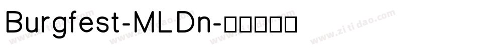 Burgfest-MLDn字体转换