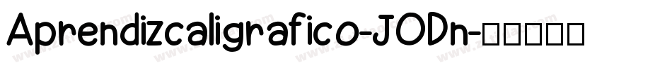 Aprendizcaligrafico-JODn字体转换