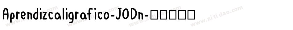 Aprendizcaligrafico-JODn字体转换