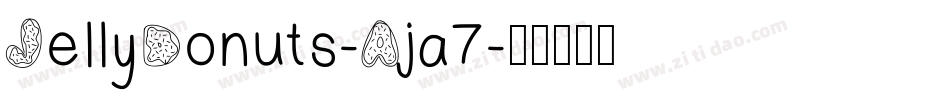 JellyDonuts-Aja7字体转换