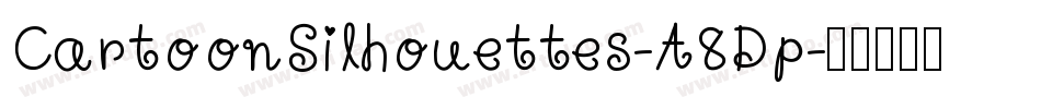 CartoonSilhouettes-A8Dp字体转换