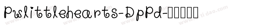 Pwlittlehearts-DpPd字体转换