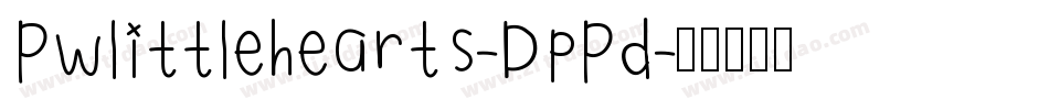 Pwlittlehearts-DpPd字体转换