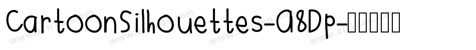 CartoonSilhouettes-A8Dp字体转换