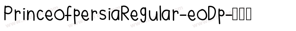 PrinceofpersiaRegular-eoDp字体转换