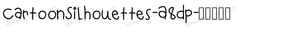 CartoonSilhouettes-A8Dp字体转换