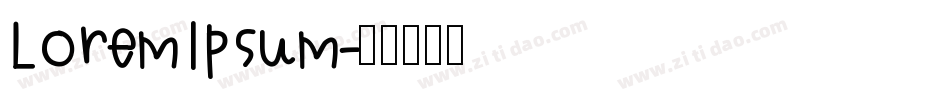 LoremIpsum字体转换