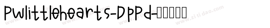 Pwlittlehearts-DpPd字体转换