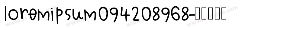 loremipsum094208968字体转换