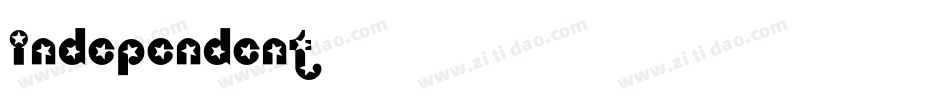 INDEPENDENT字体转换