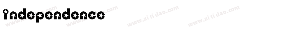 independence字体转换