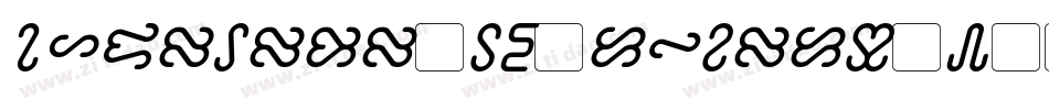 MesloLGL-DZ-Italic-3字体转换