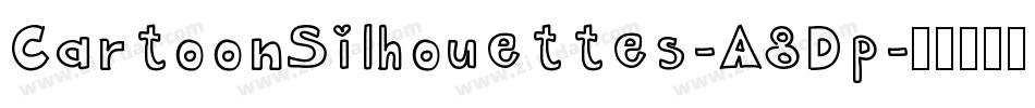 CartoonSilhouettes-A8Dp字体转换