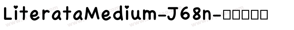 LiterataMedium-J68n字体转换