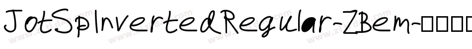 JotSpInvertedRegular-ZBem字体转换