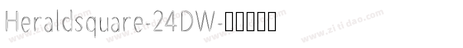 Heraldsquare-24DW字体转换