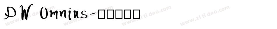 DWOmnius字体转换