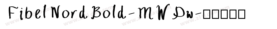 FibelNordBold-MWDw字体转换