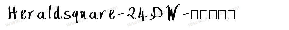 Heraldsquare-24DW字体转换