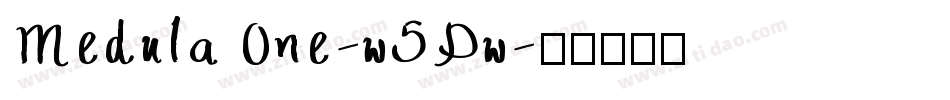 MedulaOne-w5Dw字体转换