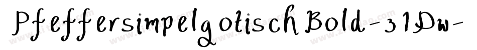 PfeffersimpelgotischBold-z1Dw字体转换