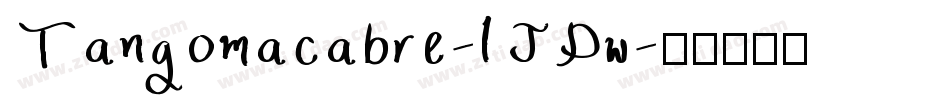 Tangomacabre-lJDw字体转换