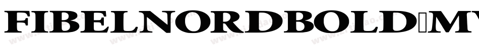 FibelNordBold-MWDw字体转换